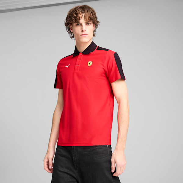 Polo Scuderia Ferrari Race MT7 Homme, Rosso Corsa, extralarge
